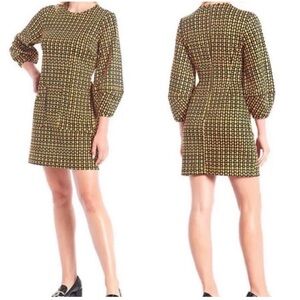 Elegant Gold Patterned Dress